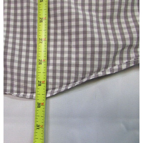 UNTUCKit Dunn Men's Shirt Gray Check Long-Sleeve Large Tall Reg - Picture 12 of 12